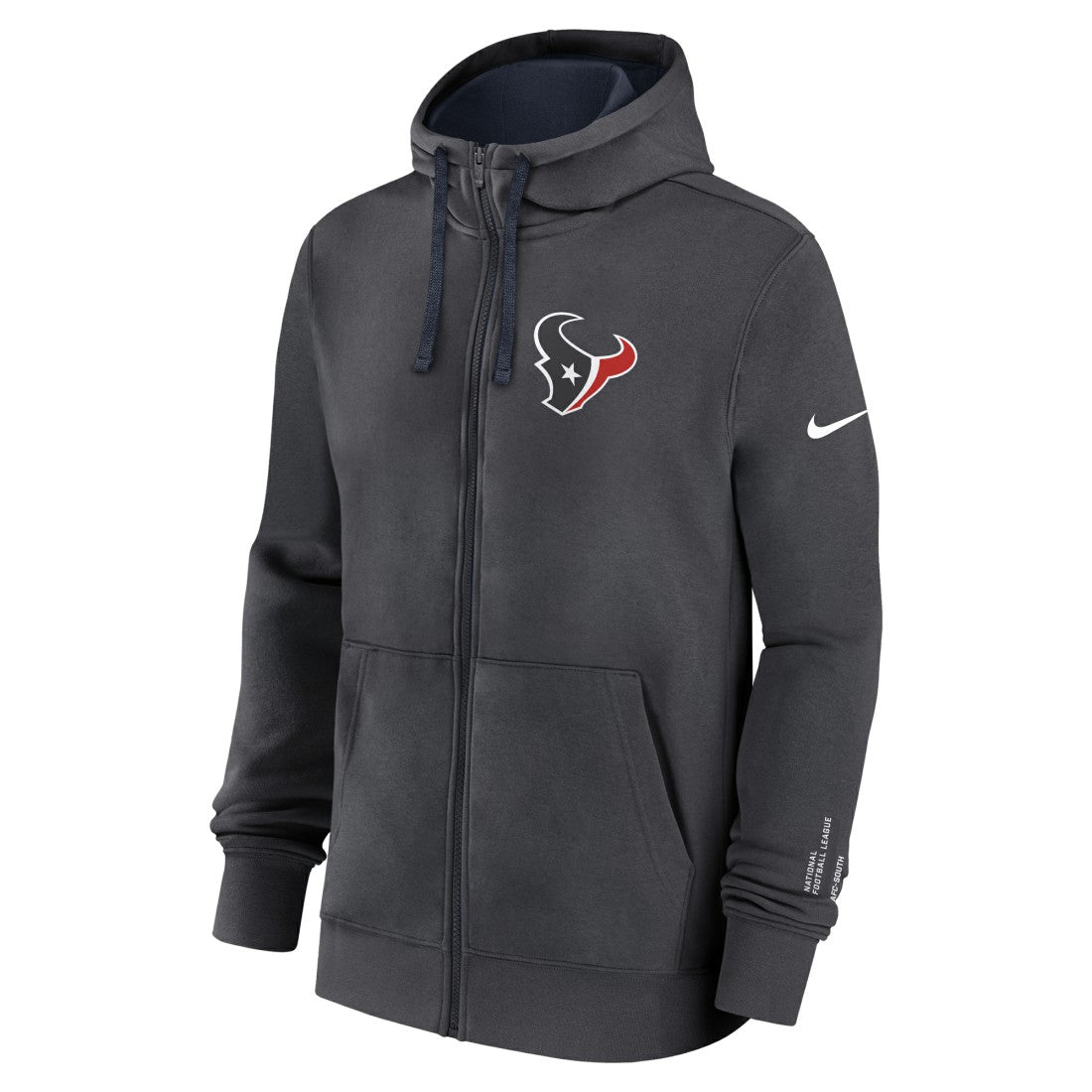 Houston Texans Primetime Club Full-Zip Hoodie - Anthracite sale