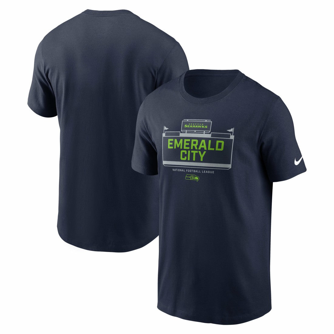 Seattle Seahawks Primetime Local Essential T-Shirt - College Navy on sale