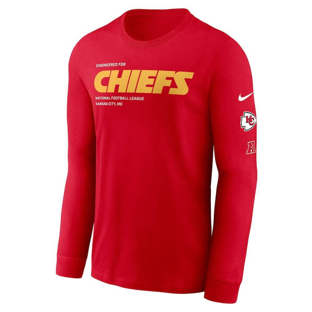 Kansas City Chiefs Play to Win Essential Long Sleeve T-Shirt - Red discount