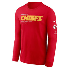 Kansas City Chiefs Play to Win Essential Long Sleeve T-Shirt - Red discount
