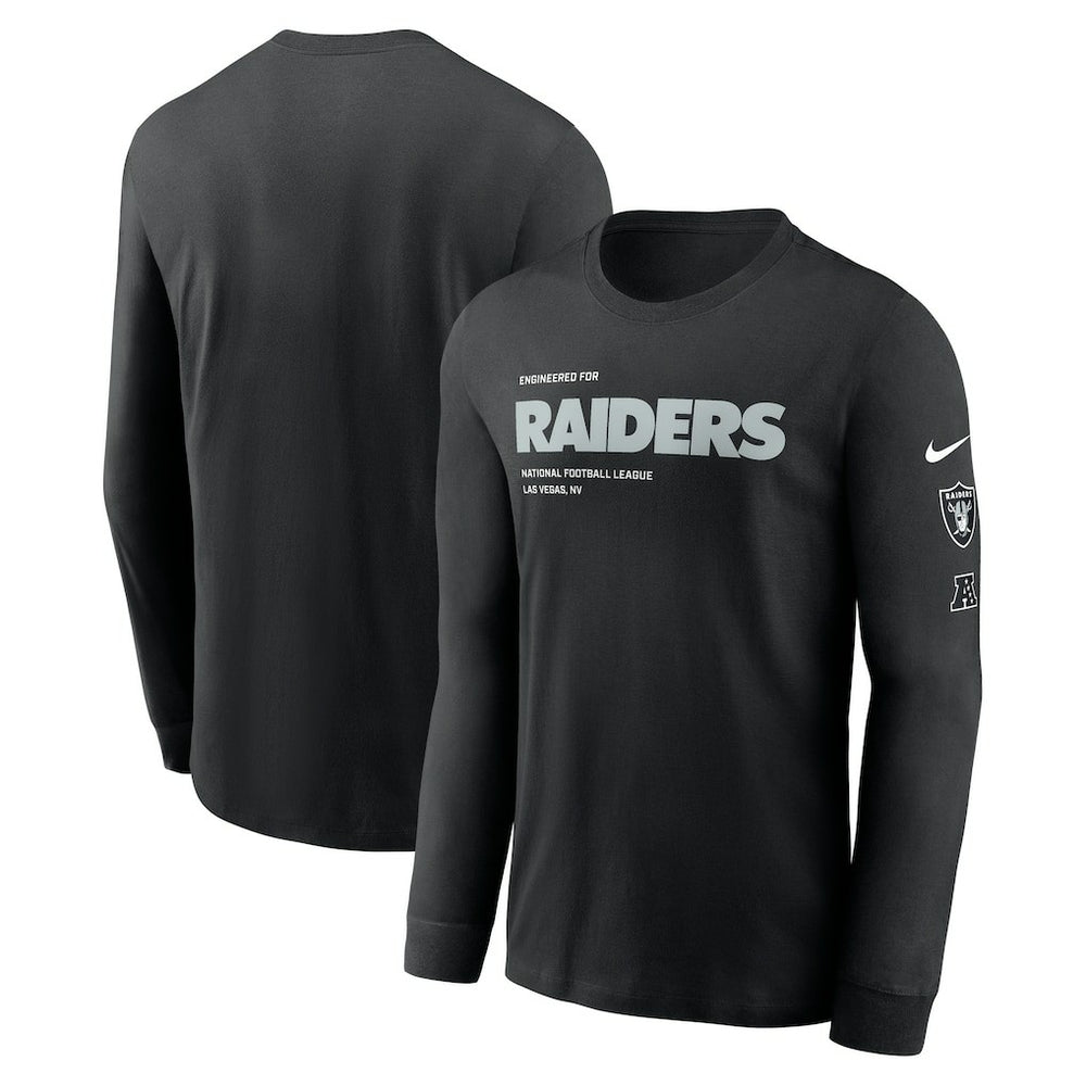 Las Vegas Raiders Play to Win Essential Long Sleeve T-Shirt - Black discount