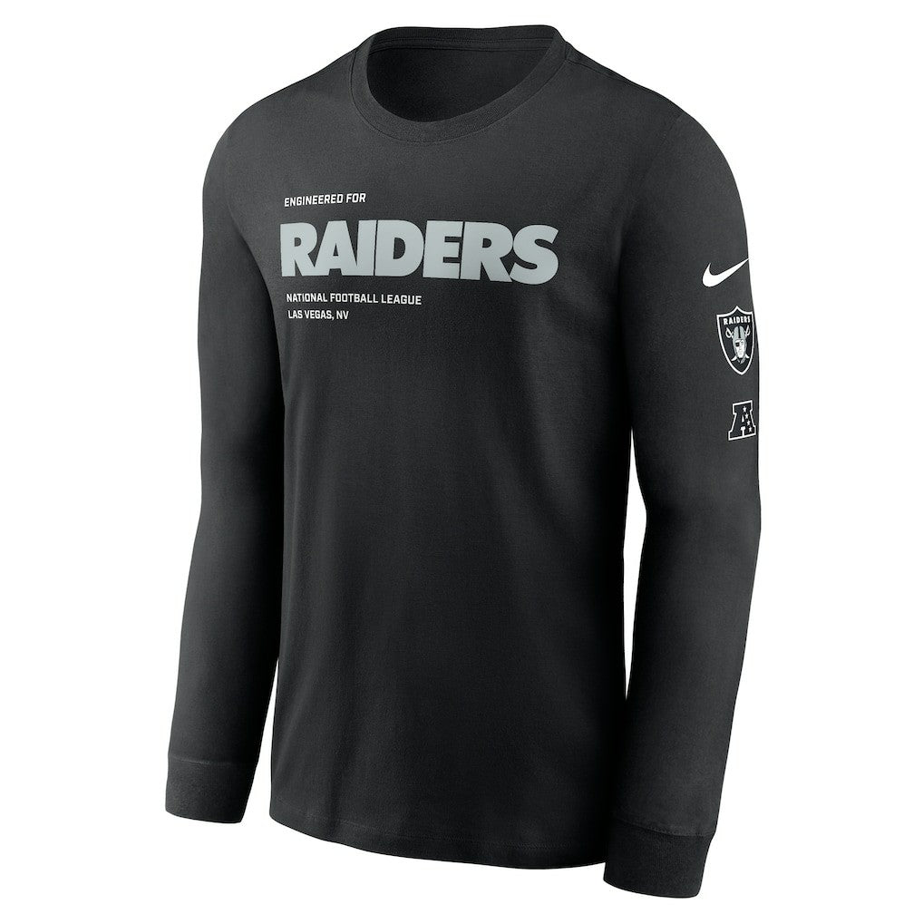 Las Vegas Raiders Play to Win Essential Long Sleeve T-Shirt - Black discount
