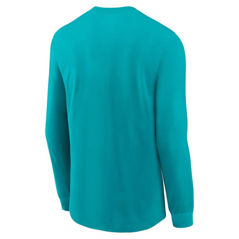 Miami Dolphins Play to Win Essential Long Sleeve T-Shirt - Aqua on sale
