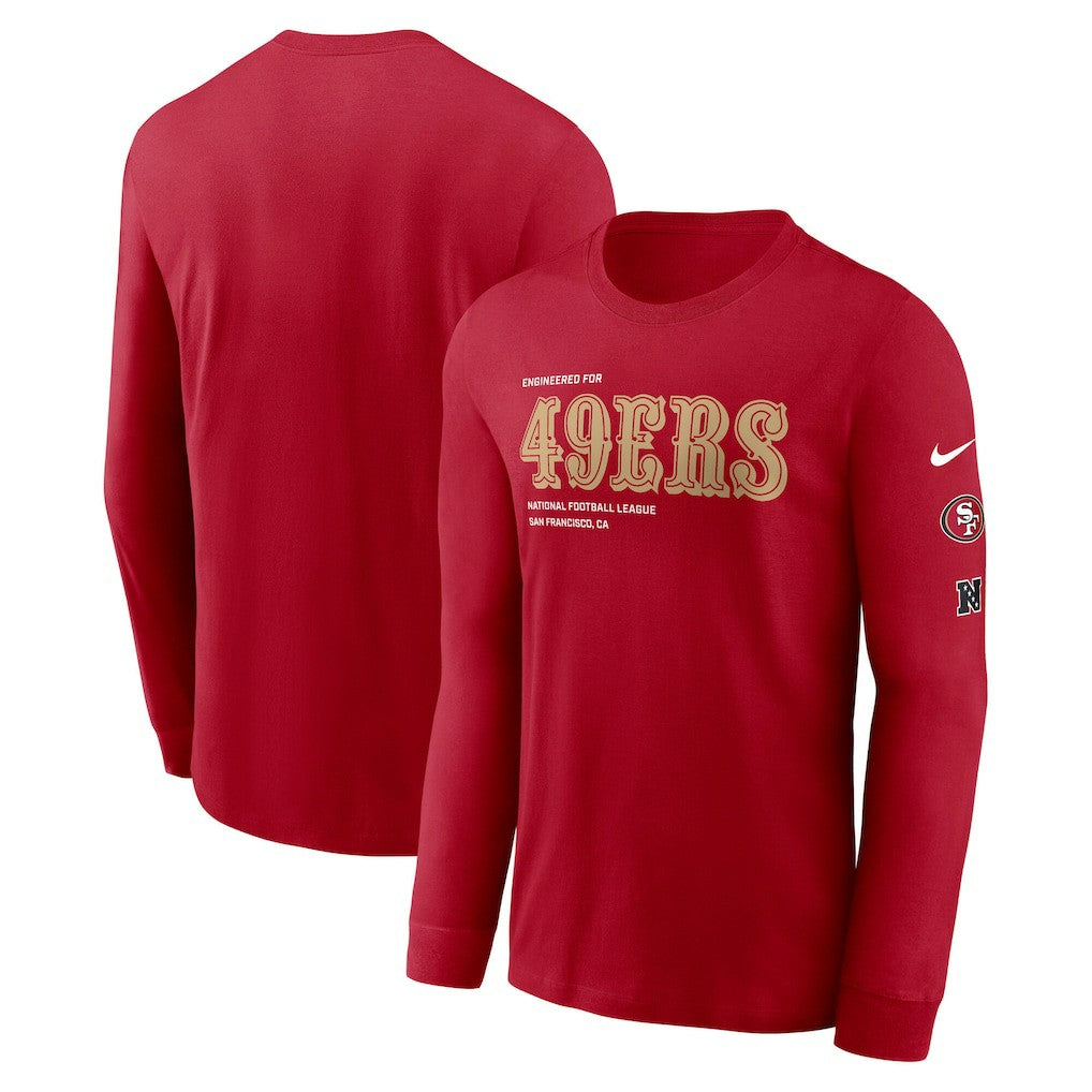 San Francisco 49ers Play to Win Essential Long Sleeve T-Shirt - Scarlet cheap