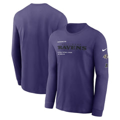 Baltimore Ravens Play to Win Essential Long Sleeve T-Shirt - Purple cheap