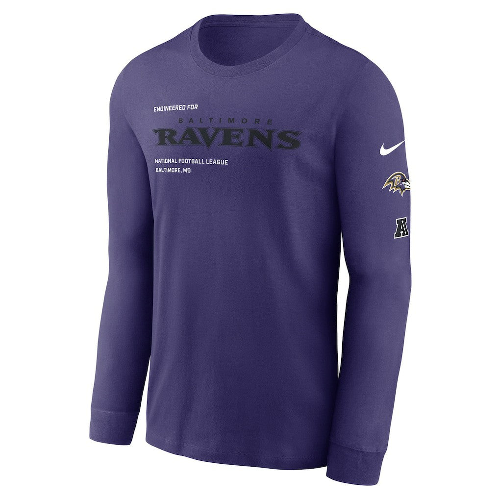 Baltimore Ravens Play to Win Essential Long Sleeve T-Shirt - Purple cheap