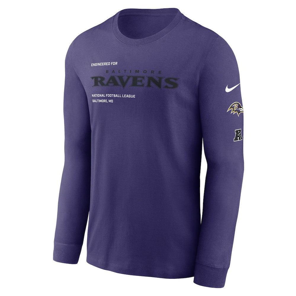 Baltimore Ravens Play to Win Essential Long Sleeve T-Shirt - Purple cheap