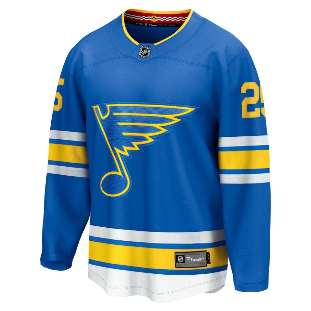 Jordan Kyrou St. Louis Blues Fanatics Home Breakaway Player Jersey - Blue Jerseys