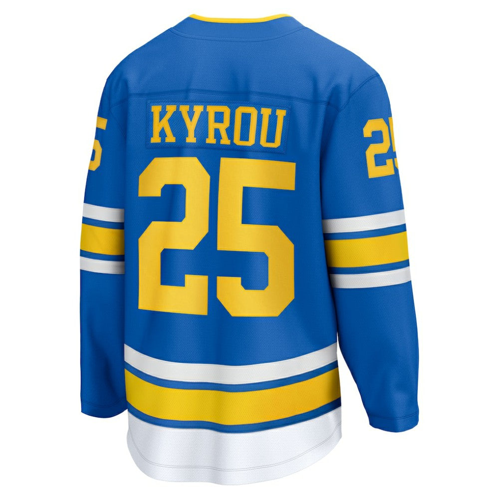 Jordan Kyrou St. Louis Blues Fanatics Home Breakaway Player Jersey - Blue Jerseys