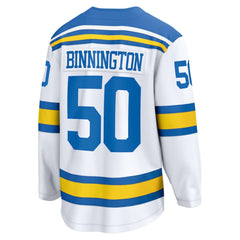 Jordan Binnington St. Louis Blues Fanatics Away Breakaway Player Jersey - White Jerseys