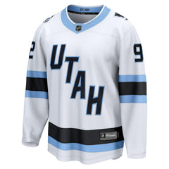Logan Cooley Utah Mammoth Fanatics Away Breakaway Player Jersey - White Jerseys