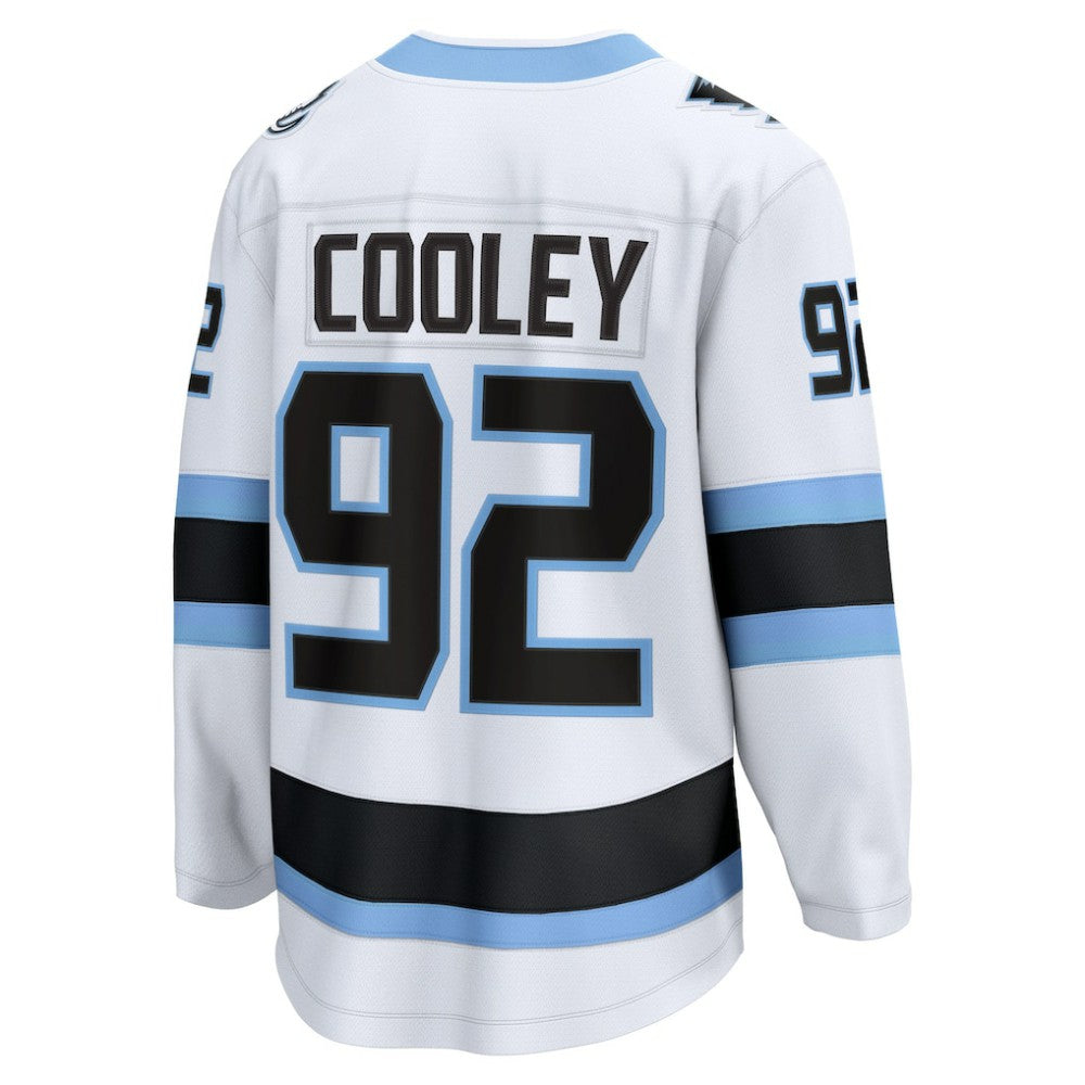 Logan Cooley Utah Mammoth Fanatics Away Breakaway Player Jersey - White Jerseys