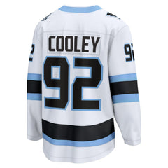 Logan Cooley Utah Mammoth Fanatics Away Breakaway Player Jersey - White Jerseys