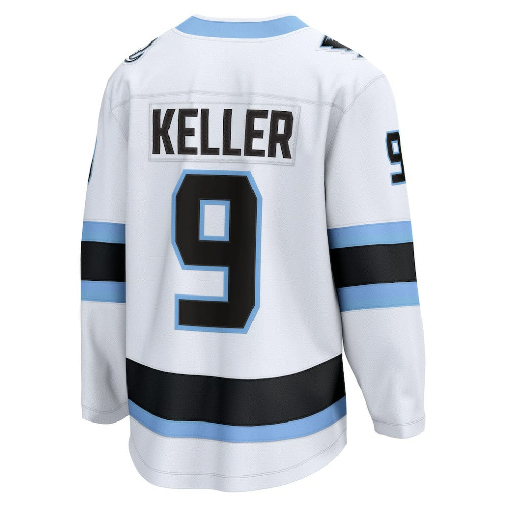 Clayton Keller Utah Mammoth Fanatics Away Breakaway Player Jersey - White Jerseys