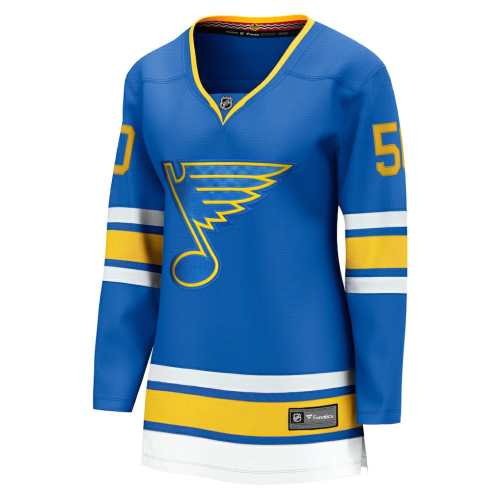 Jordan Binnington St. Louis Blues Fanatics Women's Home Breakaway Player Jersey - Blue Jerseys