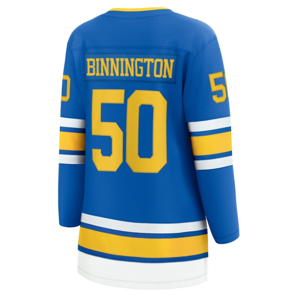 Jordan Binnington St. Louis Blues Fanatics Women's Home Breakaway Player Jersey - Blue Jerseys