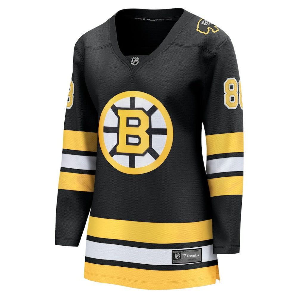 David Pastrnak Boston Bruins Fanatics Women's Home Breakaway Player Jersey - Black Jerseys