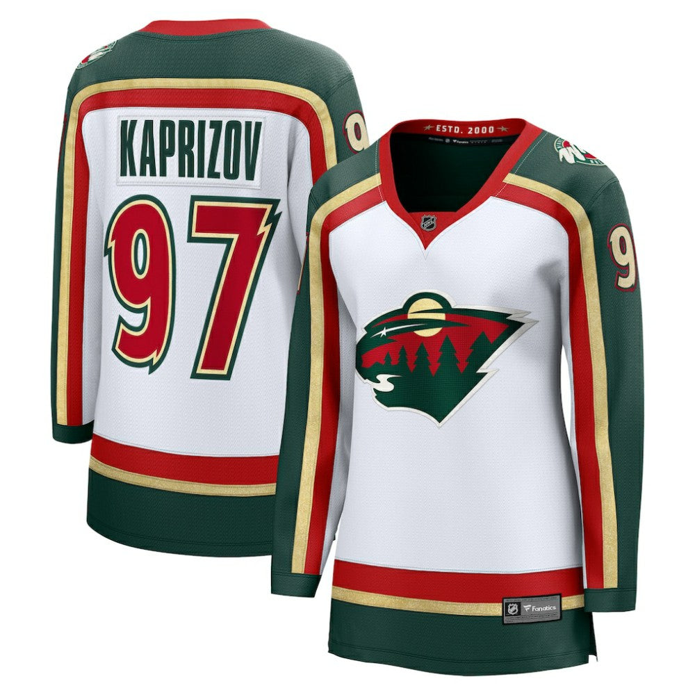 Kirill Kaprizov Minnesota Wild Fanatics Women's 25th Anniversary Breakaway Player Jersey - White Jerseys