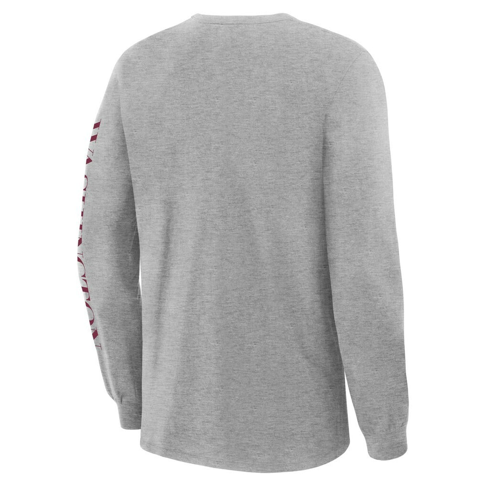 Washington Commanders Hometown Sweep Legacy Long Sleeve T-Shirt - Heather Gray for sale