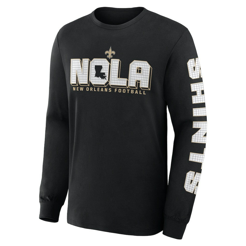 New Orleans Saints Hometown Sweep Legacy Long Sleeve T-Shirt - Black online