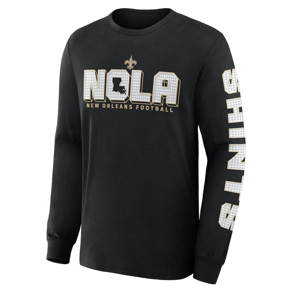 New Orleans Saints Hometown Sweep Legacy Long Sleeve T-Shirt - Black online