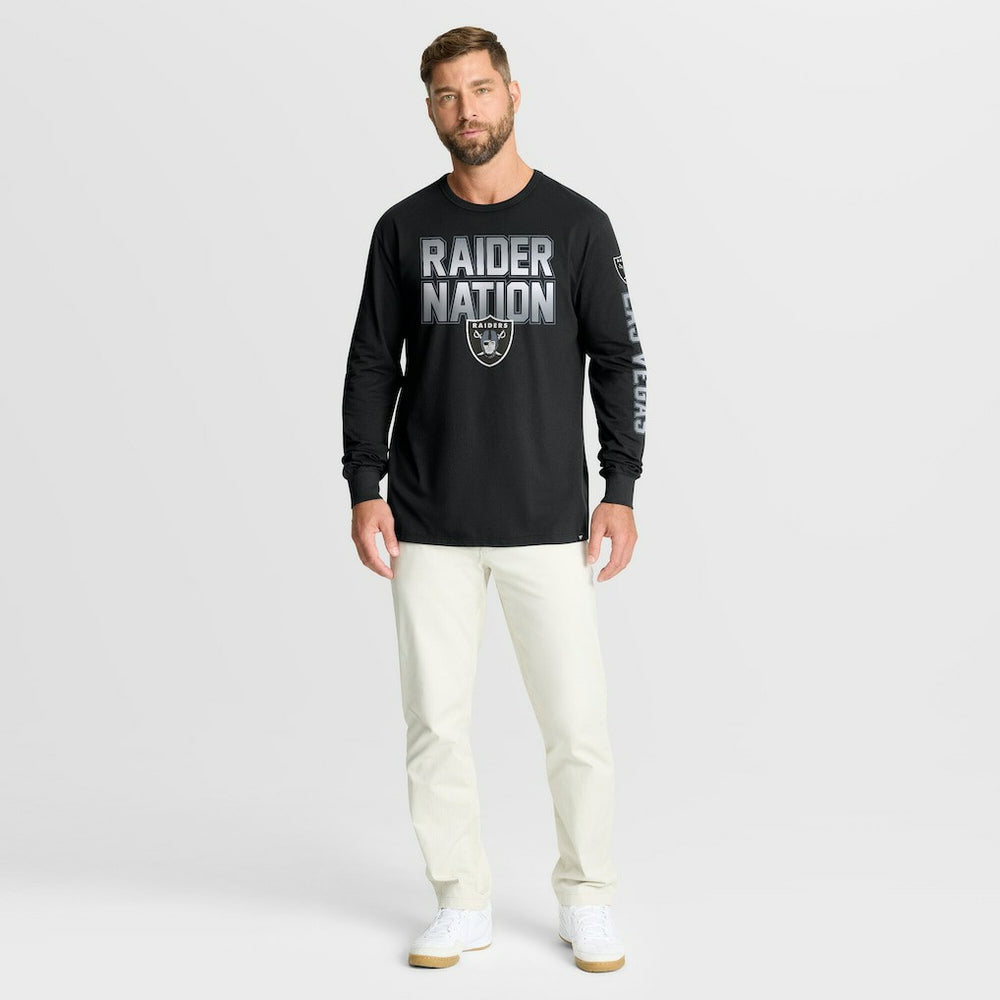 Las Vegas Raiders Hometown Sweep Legacy Long Sleeve T-Shirt - Black on sale