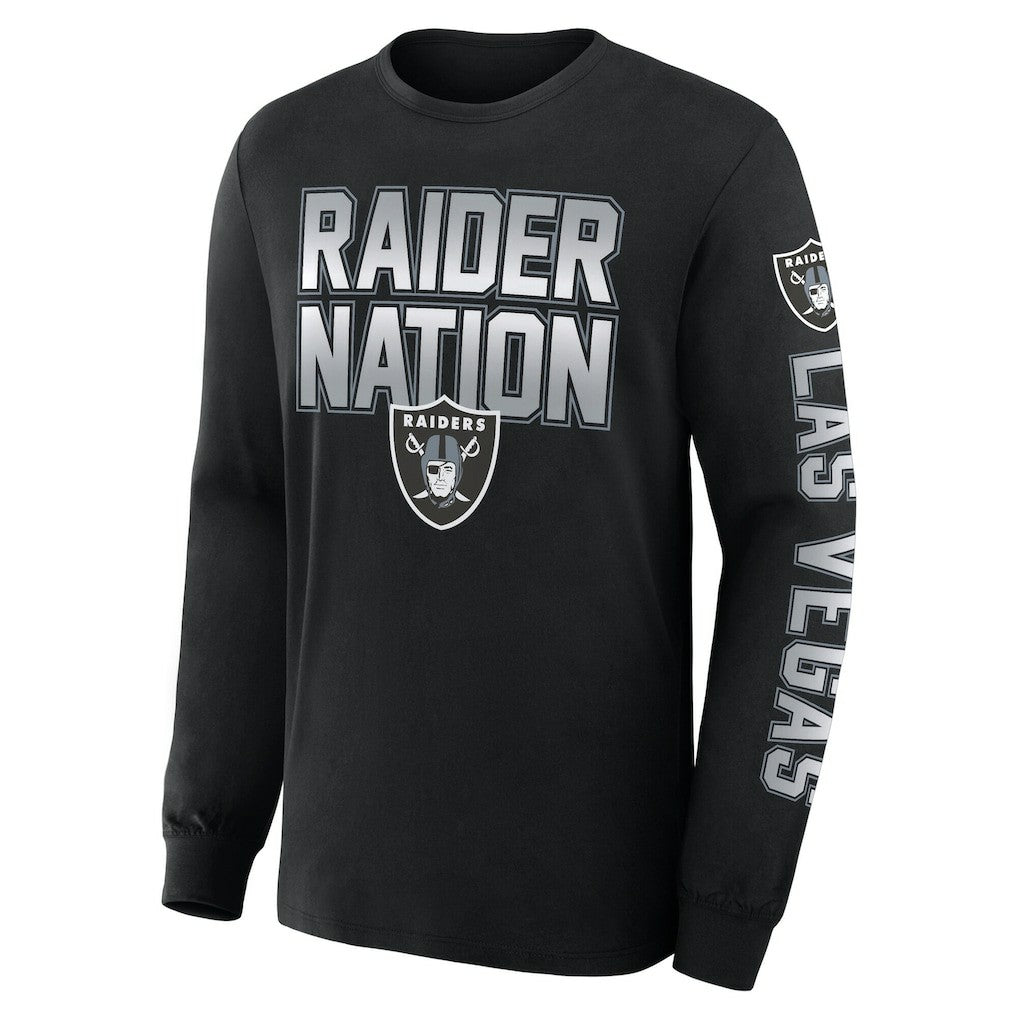 Las Vegas Raiders Hometown Sweep Legacy Long Sleeve T-Shirt - Black on sale