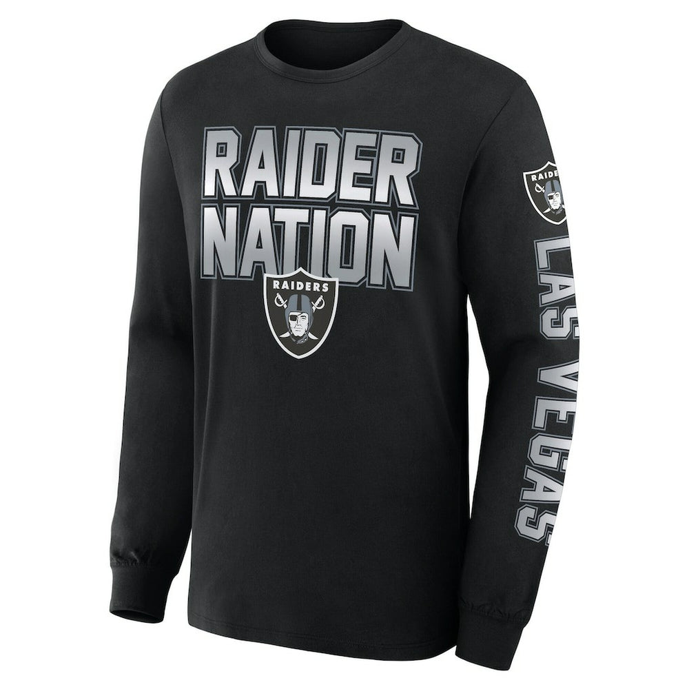 Las Vegas Raiders Hometown Sweep Legacy Long Sleeve T-Shirt - Black on sale