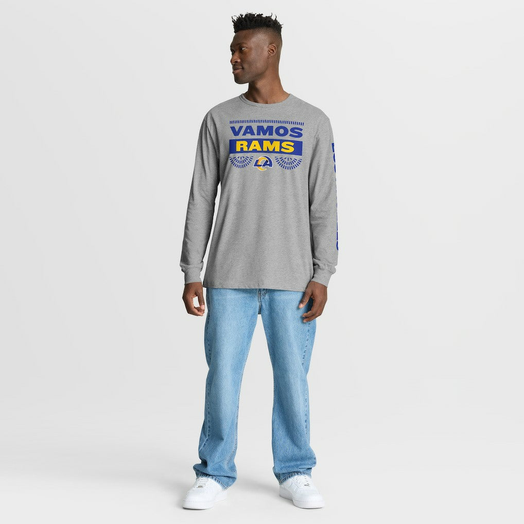 Los Angeles Rams Hometown Sweep Legacy Long Sleeve T-Shirt - Heather Gray cheap
