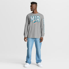 Miami Dolphins Hometown Sweep Legacy Long Sleeve T-Shirt - Heather Gray sale