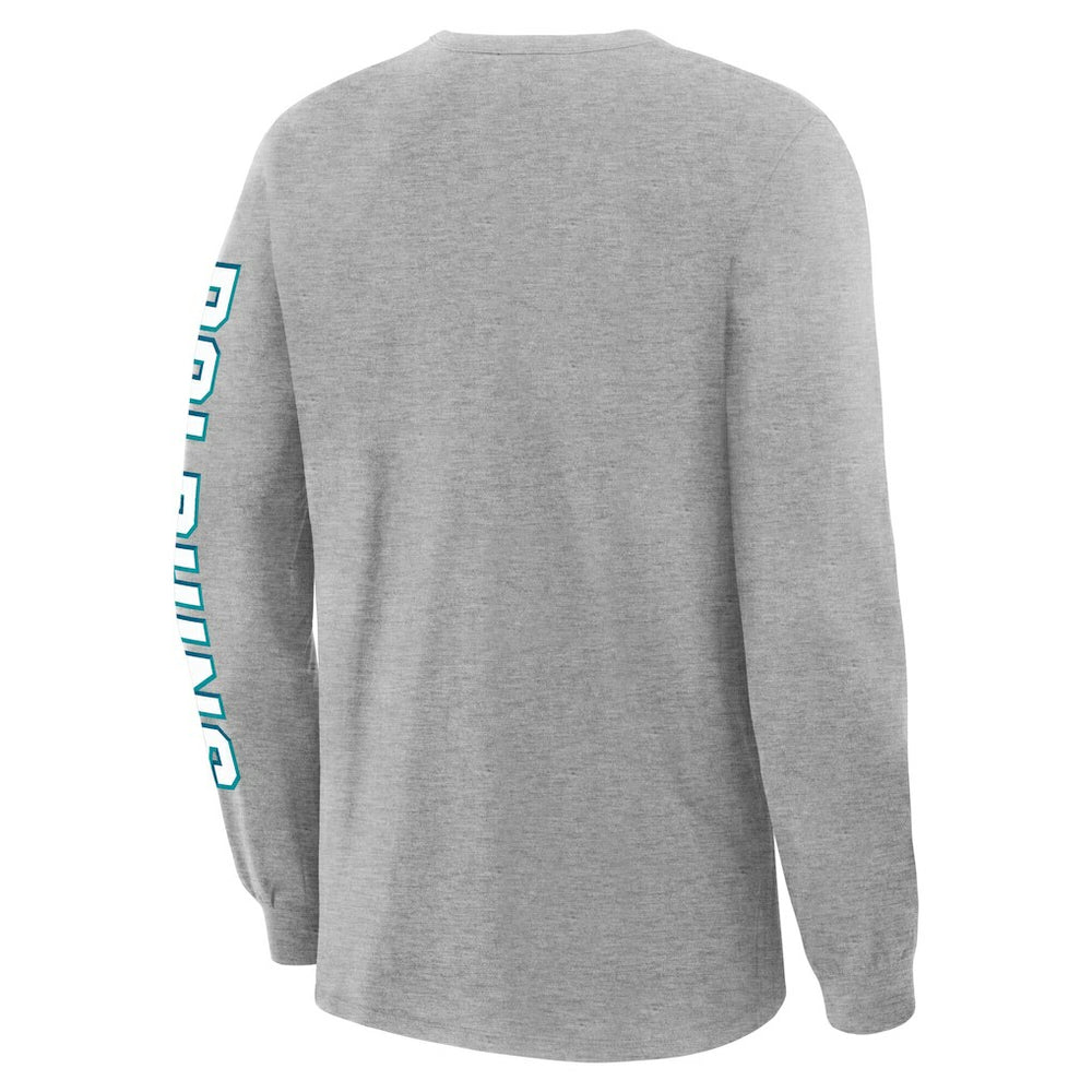 Miami Dolphins Hometown Sweep Legacy Long Sleeve T-Shirt - Heather Gray sale