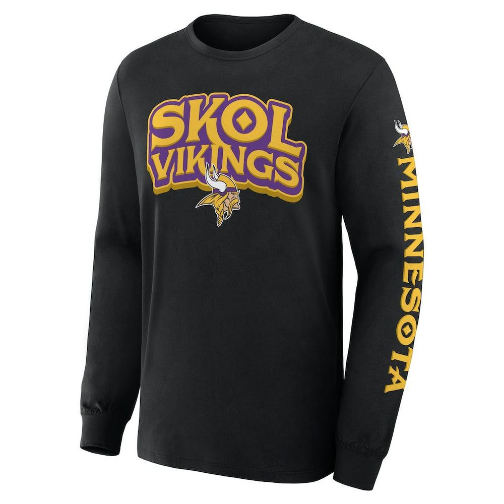 Minnesota Vikings Hometown Sweep Legacy Long Sleeve T-Shirt - Black cheap