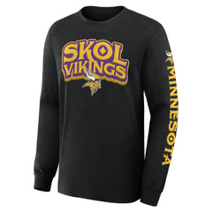 Minnesota Vikings Hometown Sweep Legacy Long Sleeve T-Shirt - Black cheap