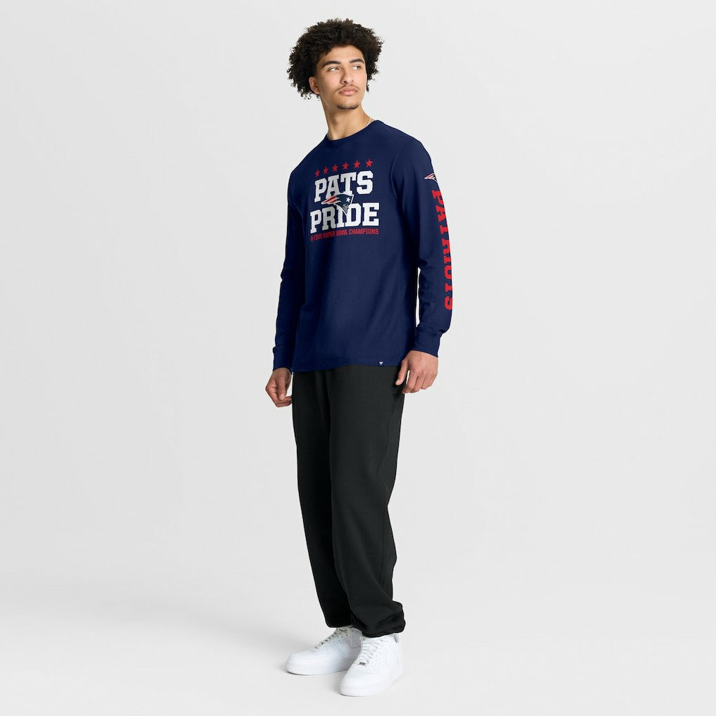 New England Patriots Hometown Sweep Legacy Long Sleeve T-Shirt - Navy online