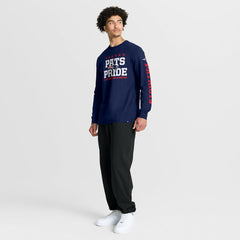 New England Patriots Hometown Sweep Legacy Long Sleeve T-Shirt - Navy online