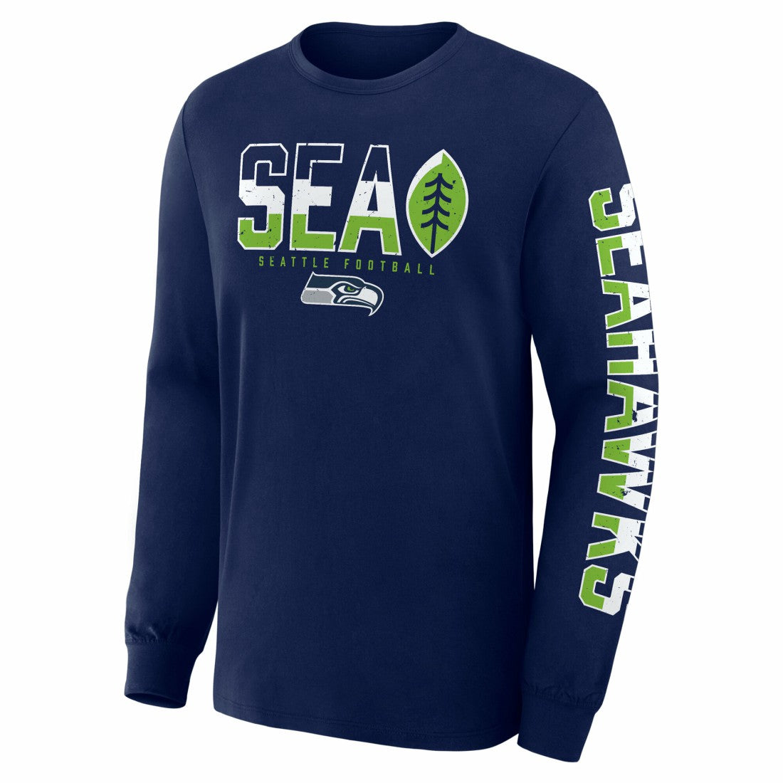 Seattle Seahawks Hometown Sweep Legacy Long Sleeve T-Shirt - College Navy on sale