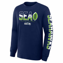 Seattle Seahawks Hometown Sweep Legacy Long Sleeve T-Shirt - College Navy on sale