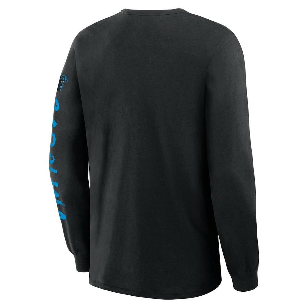 Carolina Panthers Hometown Sweep Legacy Long Sleeve T-Shirt - Black on sale