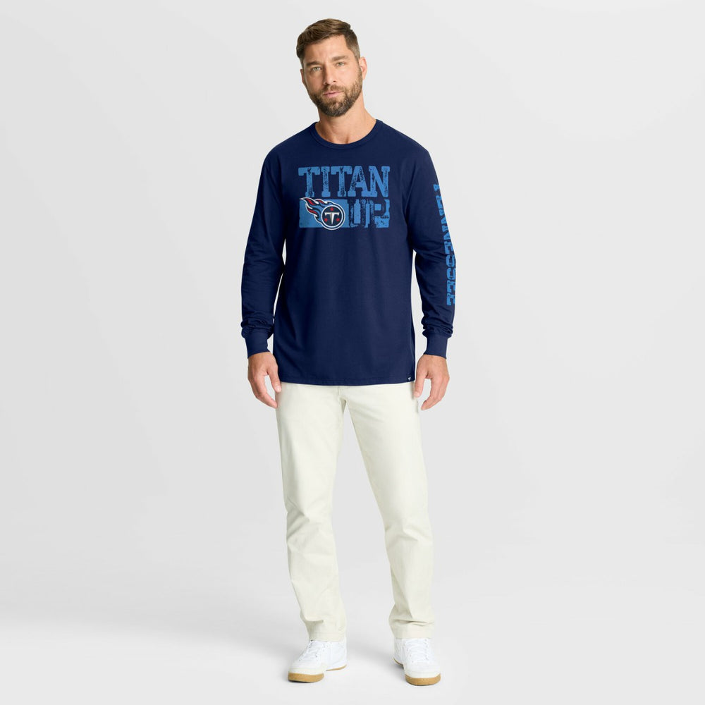 Tennessee Titans Hometown Sweep Legacy Long Sleeve T-Shirt - Navy for sale