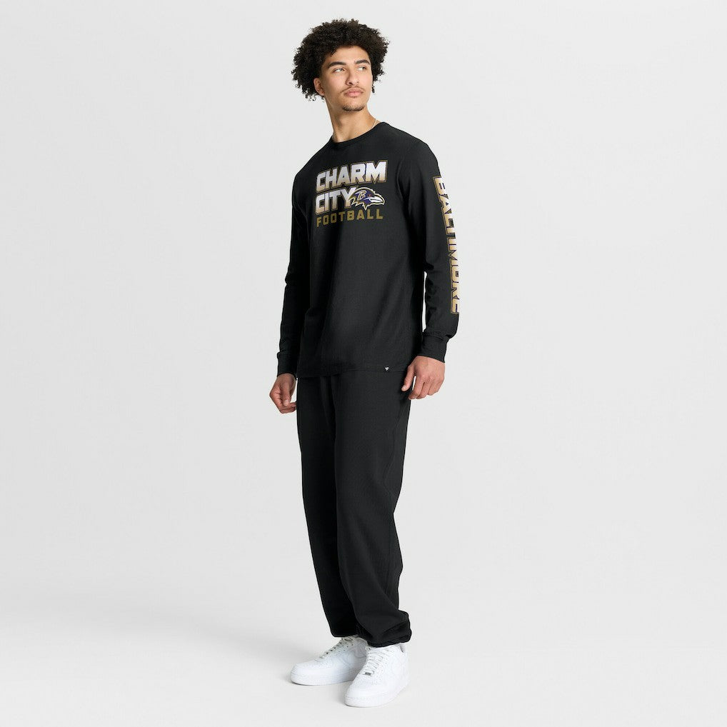 Baltimore Ravens Hometown Sweep Legacy Long Sleeve T-Shirt - Black discount