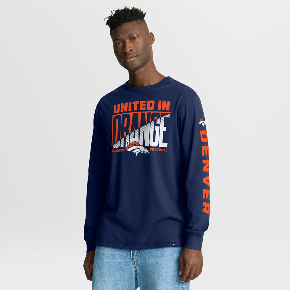 Denver Broncos Hometown Sweep Legacy Long Sleeve T-Shirt - Navy discount