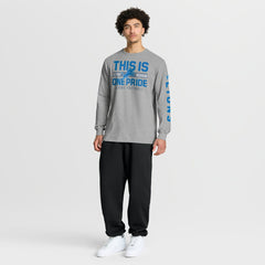 Detroit Lions Hometown Sweep Legacy Long Sleeve T-Shirt - Heather Gray sale