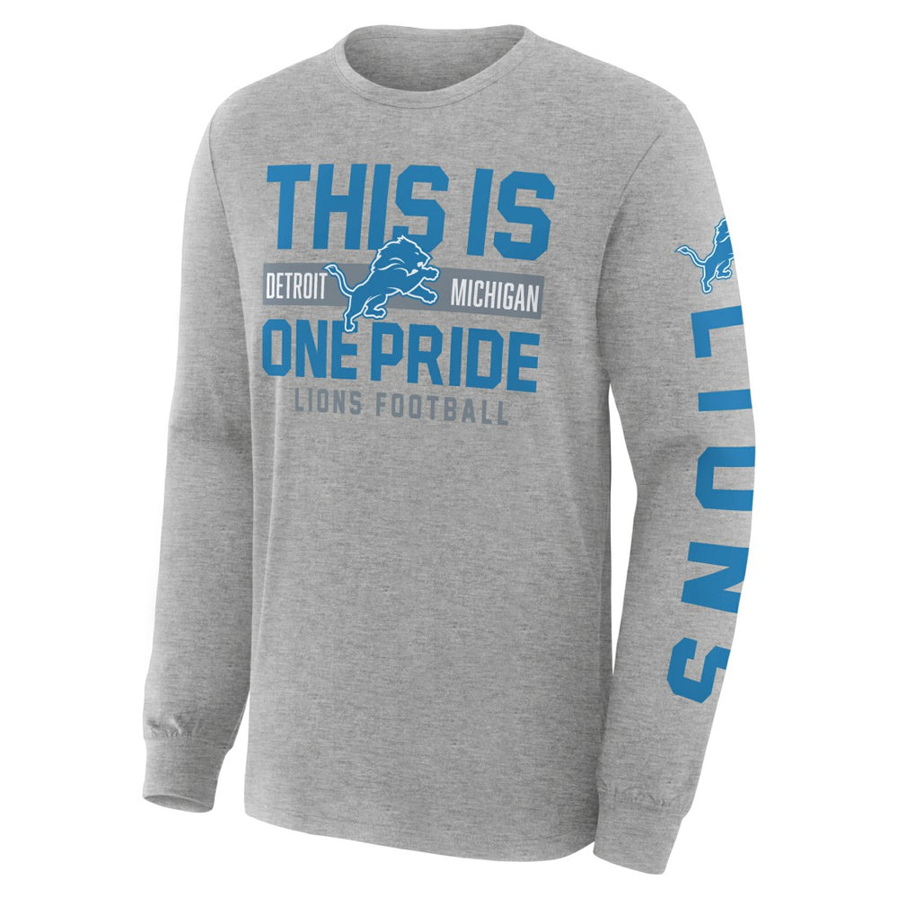Detroit Lions Hometown Sweep Legacy Long Sleeve T-Shirt - Heather Gray sale