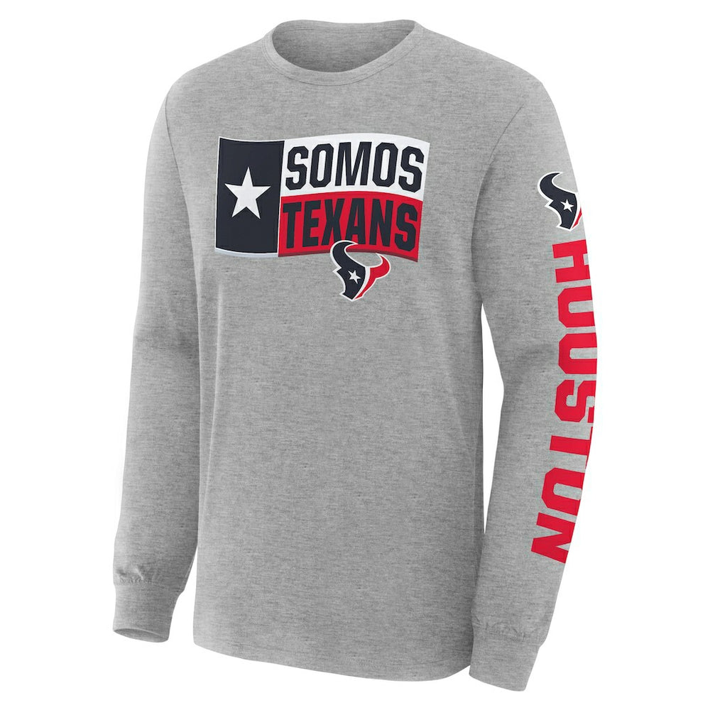 Houston Texans Hometown Sweep Legacy Long Sleeve T-Shirt - Heather Gray outlet