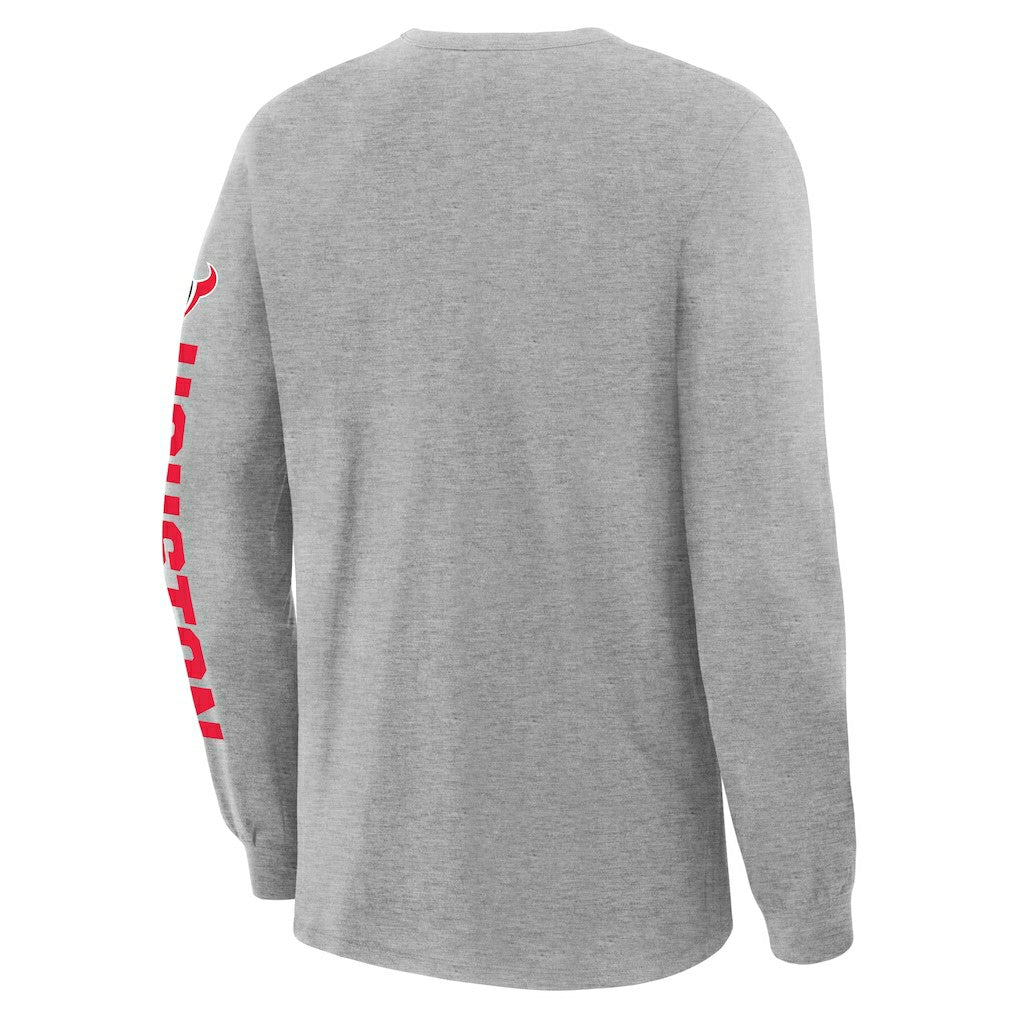 Houston Texans Hometown Sweep Legacy Long Sleeve T-Shirt - Heather Gray outlet