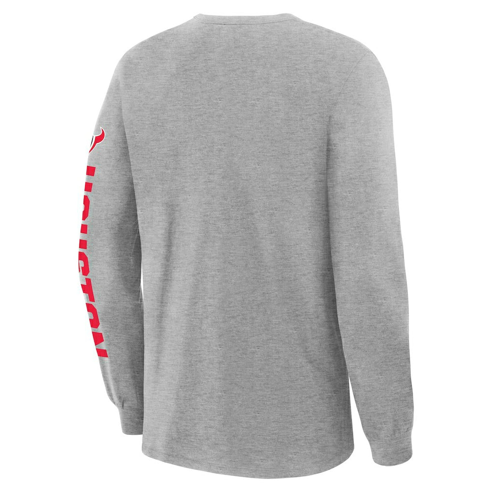 Houston Texans Hometown Sweep Legacy Long Sleeve T-Shirt - Heather Gray outlet