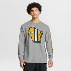 Green Bay Packers Hometown Sweep Legacy Long Sleeve T-Shirt - Heather Gray outlet