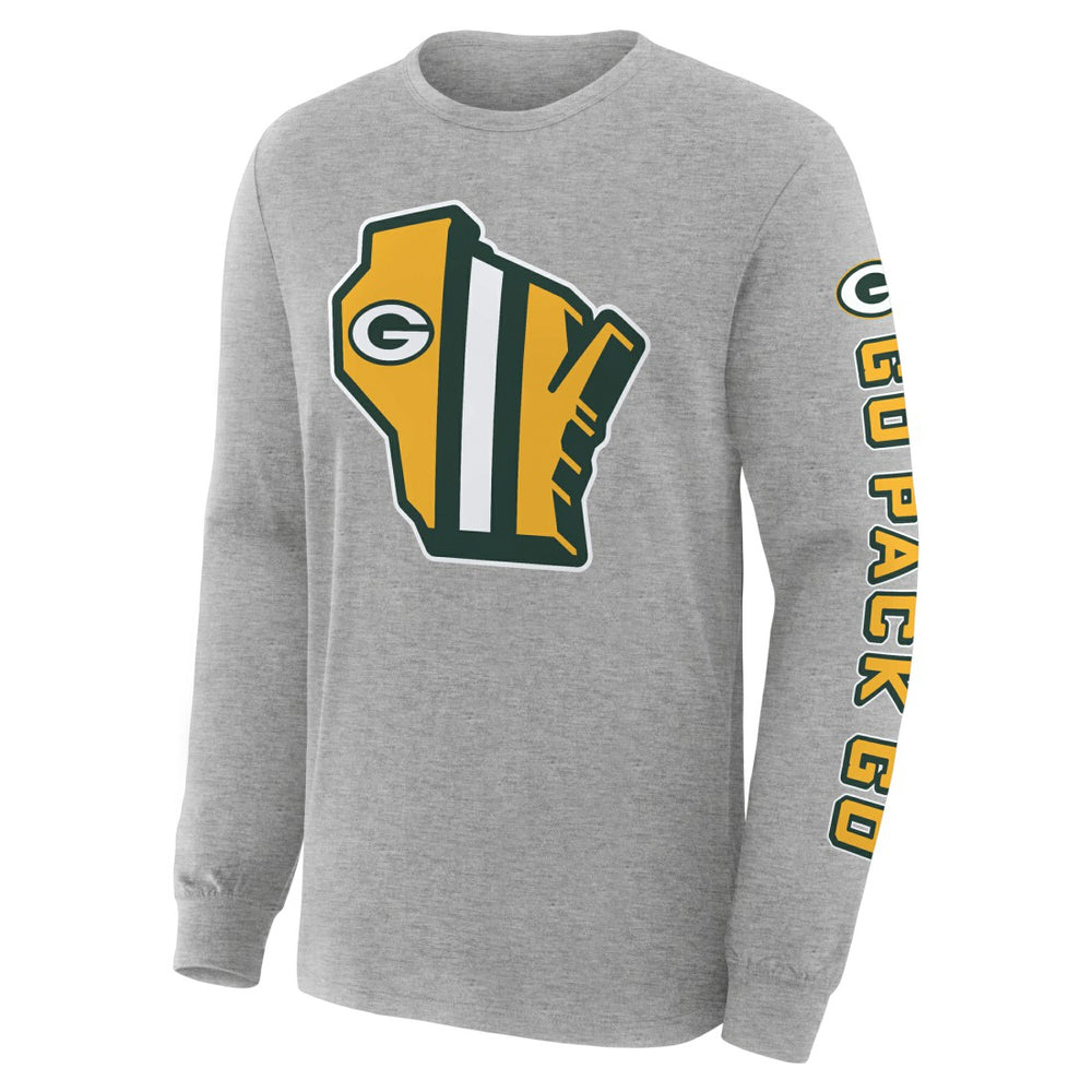 Green Bay Packers Hometown Sweep Legacy Long Sleeve T-Shirt - Heather Gray outlet