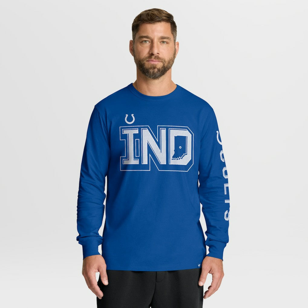 Indianapolis Colts Hometown Sweep Legacy Long Sleeve T-Shirt - Royal on sale
