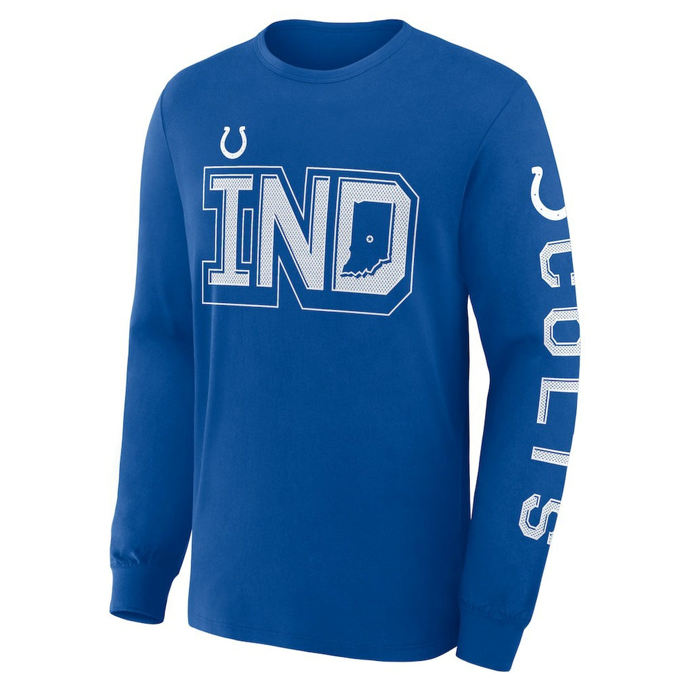 Indianapolis Colts Hometown Sweep Legacy Long Sleeve T-Shirt - Royal on sale